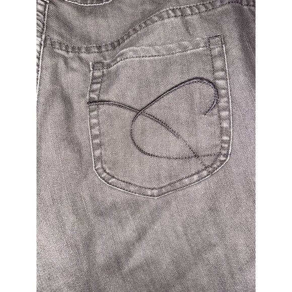 Chicos Platinum Denim Gray Jeans Size 2.5 Regular 72% Cotton 28% Elastrell-P dis - Picture 10 of 10
